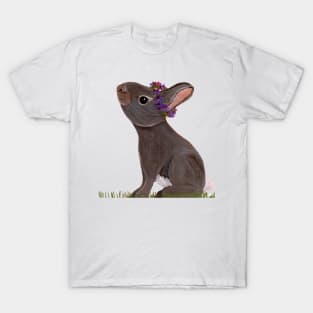 Eastern Cottontail with violet crown T-Shirt